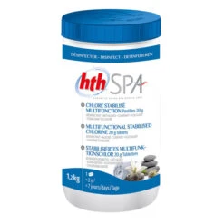 HTH Spa - Chlore Stabilisé Multifonction Pastilles 1,2kg 5 HTH Spa - Chlore Stabilisé Multifonction Pastilles 1,2kg -Raviday Piscine 00251416 hth spa chlore multifonction pastilles 20g