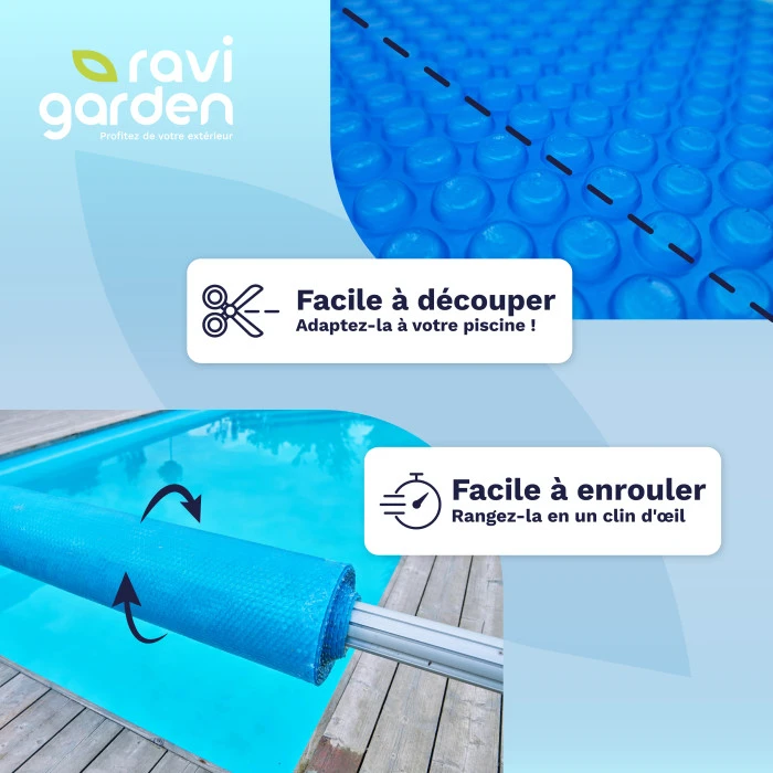 Bâche à Bulles Pour Piscine Rectangulaire 7 X 4 M 300 Microns - Ravigarden 6 Bâche à Bulles Pour Piscine Rectangulaire 7 X 4 M 300 Microns - Ravigarden – Image 4