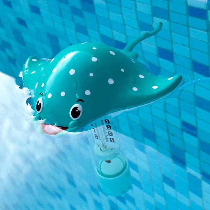 Thermomètre Raie Manta Kerlis - Bleu Clair 4 Thermomètre Raie Manta Kerlis - Bleu Clair – Image 2