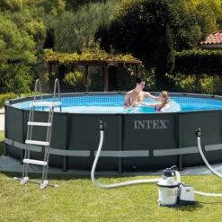 Piscine Tubulaire Ronde Intex Ultra XTR 4,88 X 1,22m 11 Piscine Tubulaire Ronde Intex Ultra XTR 4,88 X 1,22m -Raviday Piscine 26326gn piscine tubulaire intex ultra xtr frame 4 88 1 22 m equipement