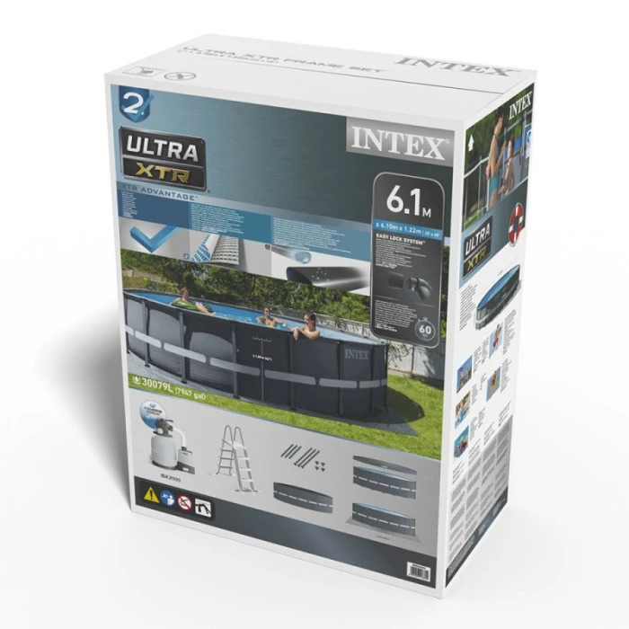 Piscine Tubulaire Ronde Intex Ultra XTR Frame 6,10 X 1,22 M 8 Piscine Tubulaire Ronde Intex Ultra XTR Frame 6,10 X 1,22 M – Image 6