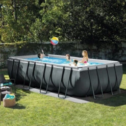 Piscine Tubulaire Intex Ultra XTR 5,49 X 2,74 X 1,32 M -Raviday Piscine 26356gn piscine tubulaire intex ultra xtr 549 274 132 ambiance 2