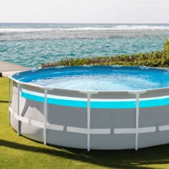 Devant -Raviday Piscine 26730np piscine tubulaire ronde intex prism frame clear window 4 88 1 22 ambiance