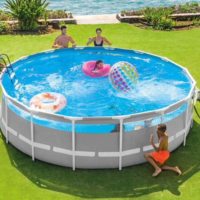 Piscine Tubulaire Ronde Intex Prism Frame Clearview 4,88 X 1,22 M 5 Piscine Tubulaire Ronde Intex Prism Frame Clearview 4,88 X 1,22 M – Image 3