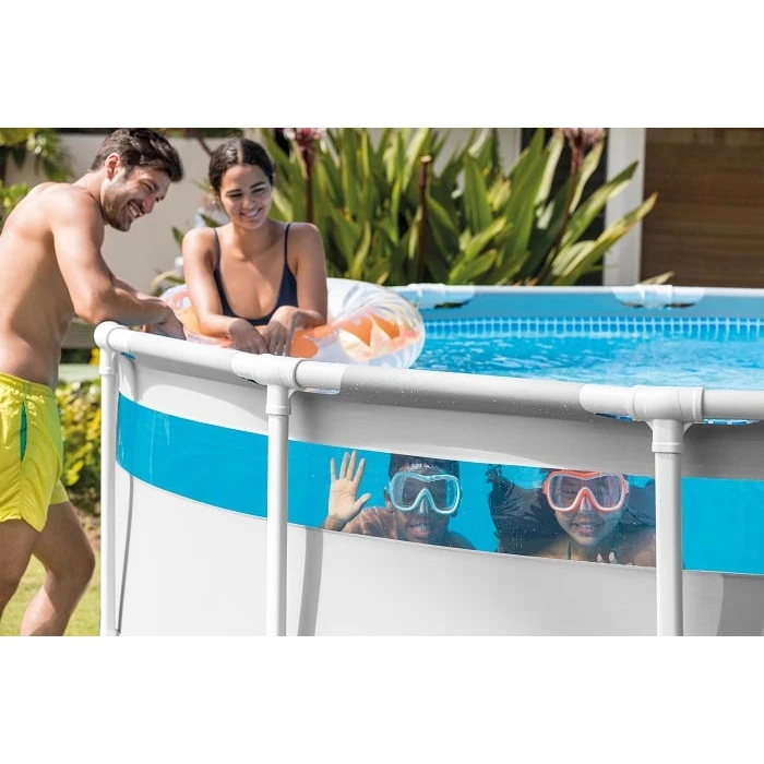 Piscine Tubulaire Ronde Intex Prism Frame Clearview 4,88 X 1,22 M 8 Piscine Tubulaire Ronde Intex Prism Frame Clearview 4,88 X 1,22 M – Image 6