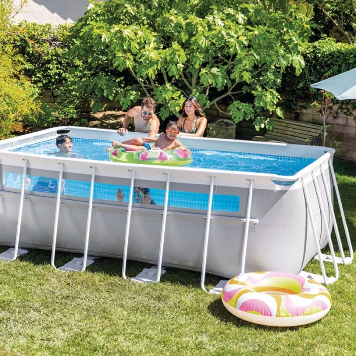 Piscine Tubulaire Rectangulaire Intex Prism Frame Clearview 4 X 2 X 1,22 M 11 Piscine Tubulaire Rectangulaire Intex Prism Frame Clearview 4 X 2 X 1,22 M – Image 9