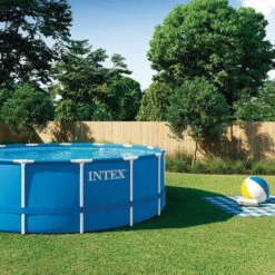Kit Piscine Tubulaire Ronde Intex Metal Frame 4,57 X 1,22 M 11 Kit Piscine Tubulaire Ronde Intex Metal Frame 4,57 X 1,22 M -Raviday Piscine 28242np6 kit piscine metalframe pool 457 122 m intex ambiance 2