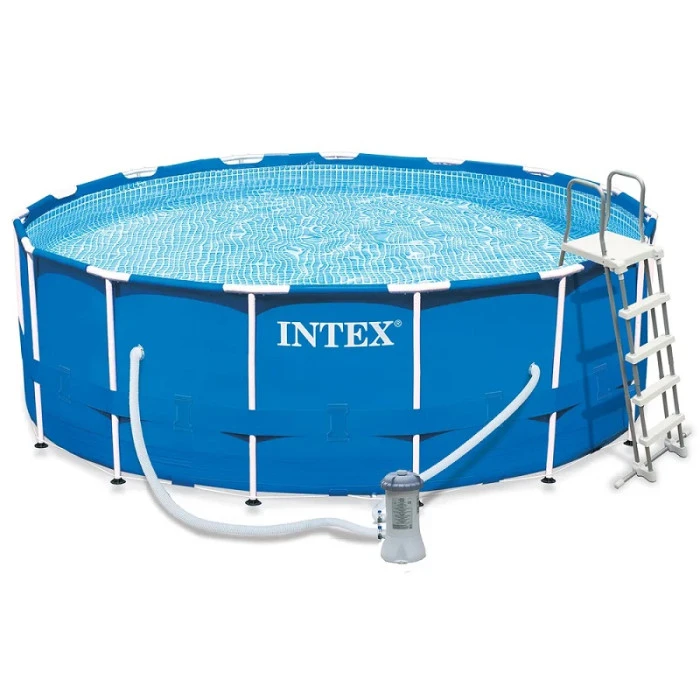 Kit Piscine Tubulaire Ronde Intex Metal Frame 4,57 X 1,22 M 3 Kit Piscine Tubulaire Ronde Intex Metal Frame 4,57 X 1,22 M