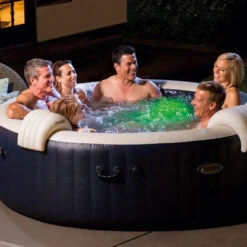 Spa Gonflable Intex PureSpa Blue Navy 6 Places 14 Spa Gonflable Intex PureSpa Blue Navy 6 Places -Raviday Piscine 28432ex spa gonflable intex purespa blue navy 6 places nuit led