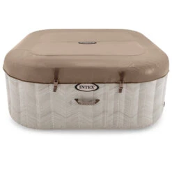 Spa Gonflable Intex PureSpa Chevron 4 Places 16 Spa Gonflable Intex PureSpa Chevron 4 Places -Raviday Piscine 28446ex spa gonflable intex purespa chevron 4 places couverture