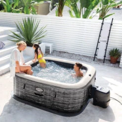 Spa Gonflable Intex Pure Spa Ardoise 6 Places - Emplacement Cartouches S2 -Raviday Piscine 28452np spa gonflable ardoise 6 places 2