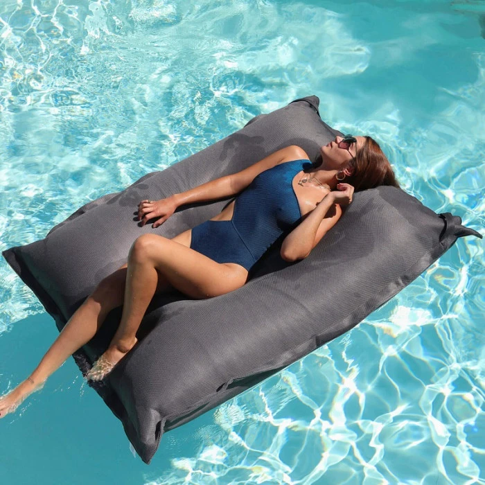 Pouf Géant Extérieur Flottant Colorfun - Gris Flipper 2 Pouf Géant Extérieur Flottant Colorfun - Gris Flipper