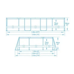 Piscine Tubulaire Ovale Bestway Power Steel 3,05 X 2 X 0,84 M 15 Piscine Tubulaire Ovale Bestway Power Steel 3,05 X 2 X 0,84 M -Raviday Piscine 5614a dimensions