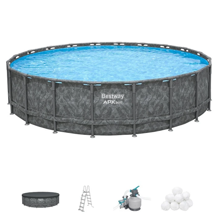 Piscine Tubulaire Ronde Bestway APX 365 6,71 X 1,32 M + Filtration + Accessoires 4 Piscine Tubulaire Ronde Bestway APX 365 6,71 X 1,32 M + Filtration + Accessoires – Image 2