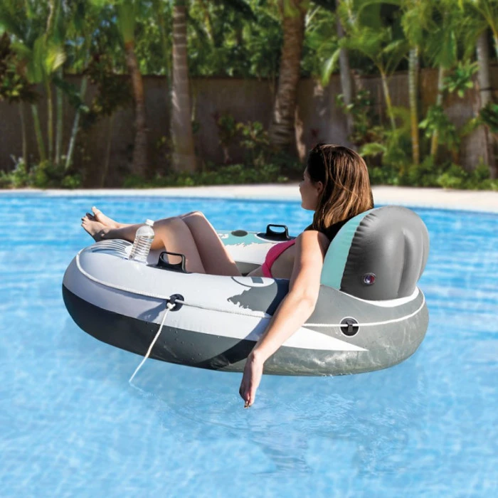 Fauteuil Gonflable De Piscine INTEX River Run Turquoise 5 Fauteuil Gonflable De Piscine INTEX River Run Turquoise – Image 3