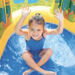 Aire De Jeux Gonflable Intex Jurassic / Dinosaure -Raviday Piscine 57444np aire de jeux gonflable jurassic 4