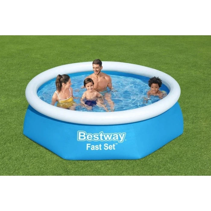 Piscine Autoportée Bestway Fast Set 2,44 X 0,61 M + Épurateur 4 Piscine Autoportée Bestway Fast Set 2,44 X 0,61 M + Épurateur – Image 2