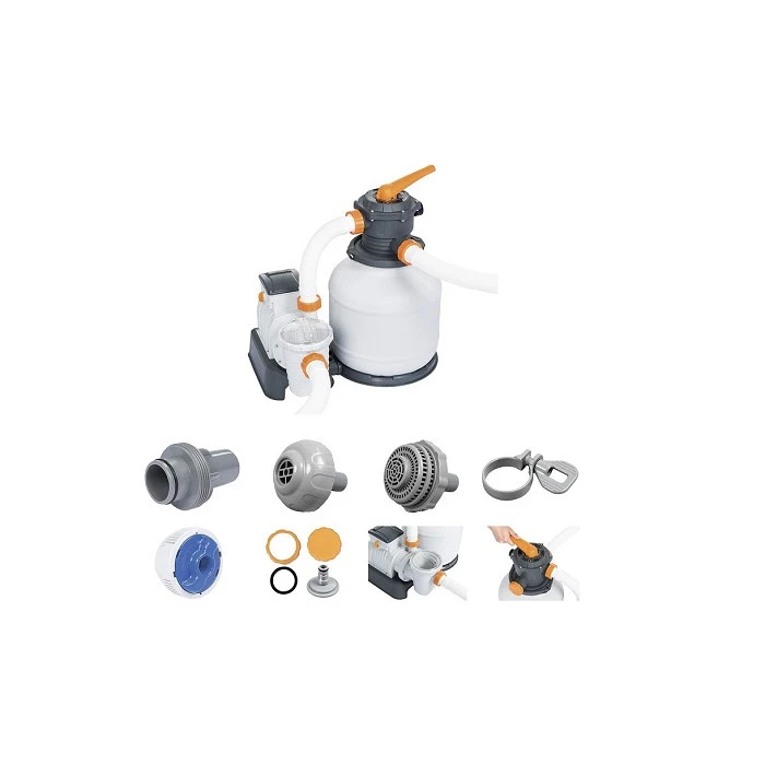 Filtre à Sable Complet Bestway Flowclear 8,327 M³/h 6 Filtre à Sable Complet Bestway Flowclear 8,327 M³/h – Image 4