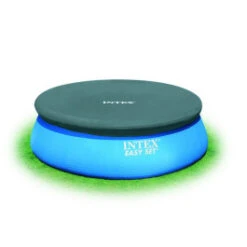 Bâche De Protection Pour Piscine Autoportée Ronde Intex Ø 3,66 M