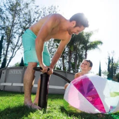 Gonfleur à Main Double Action Intex 3,3L -Raviday Piscine 68615 gonfleur double action 1 min