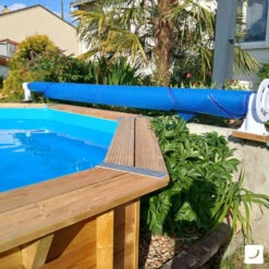 Enrouleur De Bâche à Bulles Pour Piscine En Bois Ubbink Luxe 8 Enrouleur De Bâche à Bulles Pour Piscine En Bois Ubbink Luxe -Raviday Piscine 7504505 piscine bois ubbink ocea liner bleu 2