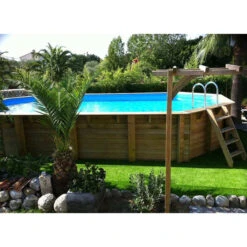 Piscine En Bois Octogonale Ubbink Océa 8,60 X 4,70 X 1,30 M - Liner Bleu 9 Piscine En Bois Octogonale Ubbink Océa 8,60 X 4,70 X 1,30 M - Liner Bleu -Raviday Piscine 7504509 piscine bois octogonale ubbink ocea 470 860 bleu ambiance 2