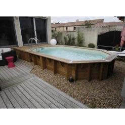 Piscine En Bois Octogonale Ubbink Océa 5,50 X 3,55 X 1,20 M - Liner Beige 11 Piscine En Bois Octogonale Ubbink Océa 5,50 X 3,55 X 1,20 M - Liner Beige -Raviday Piscine 7504594 piscine bois octogonale ubbink ocea 355 550 beige ambiance 3