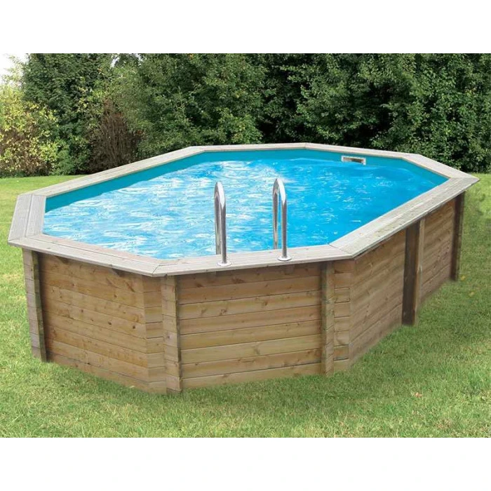 Piscine En Bois Octogonale Ubbink Sunwater 4,90 X 3,00 X 1,20 M - Liner Bleu 3 Piscine En Bois Octogonale Ubbink Sunwater 4,90 X 3,00 X 1,20 M - Liner Bleu