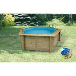 Piscine En Bois Hexagonale Ubbink Azura 4,10 X 1,20 M - Liner Bleu + Bâche à Bulles 22 Piscine En Bois Hexagonale Ubbink Azura 4,10 X 1,20 M - Liner Bleu + Bâche à Bulles -Raviday Piscine azura 410 1 min