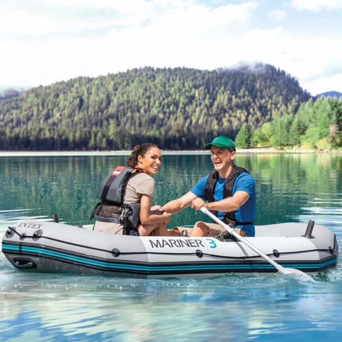 Set Bateau Gonflable 3 Places Intex Mariner 3 (rames Et Gonfleur Inclus) 9 Set Bateau Gonflable 3 Places Intex Mariner 3 (rames Et Gonfleur Inclus) â Image 7