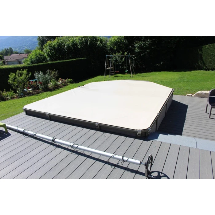 Couverture De Sécurité 4 Saisons Cov'Top - Piscine ≤ 2 X 4 M - Beige 5 Couverture De Sécurité 4 Saisons Cov'Top - Piscine ≤ 2 X 4 M - Beige – Image 3