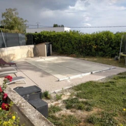 Couverture De Sécurité 4 Saisons Cov'Top - Piscine Entre 3 X 6 M Et 3,5 X 7 M - Beige -Raviday Piscine covt20x04msd couverture 4 saisons cov top beige poolco 3 3