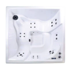 Spa Rigide Acrylique NetSpa Square 5 Places -Raviday Piscine cuve acrylique spa rigide 5 places square 1