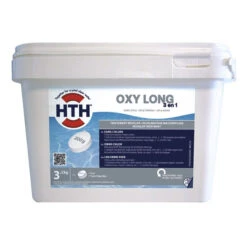HTH Oxygen 3 En 1 - Galets Multifonction Sans Chlore 3,2 Kg