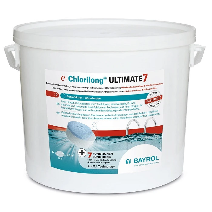 Bayrol E.Chlorilong Ultimate 7 - Galets De Chlore Bi-phases 7 Fonctions 10,2kg 3 Bayrol E.Chlorilong Ultimate 7 - Galets De Chlore Bi-phases 7 Fonctions 10,2kg