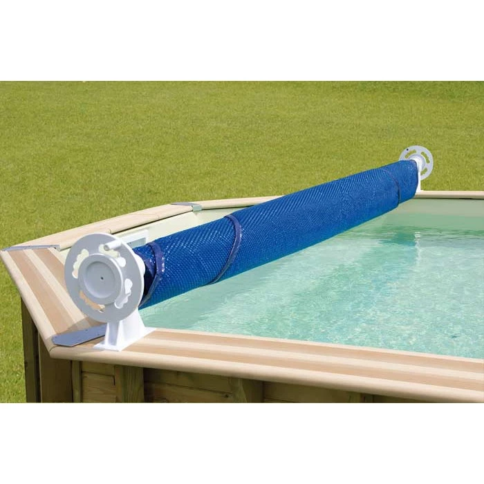 Enrouleur De Bâche à Bulles Pour Piscine En Bois Ubbink Luxe 4 Enrouleur De Bâche à Bulles Pour Piscine En Bois Ubbink Luxe – Image 2