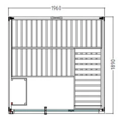 Sauna Traditionnel Harvia Family Large - 3/4 Places 13 Sauna Traditionnel Harvia Family Large - 3/4 Places -Raviday Piscine family large dim