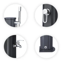 Douche Solaire Jolly Go 20L-Bleu Capri 6 Douche Solaire Jolly Go 20L-Bleu Capri -Raviday Piscine jolly go points forts zoom total 2