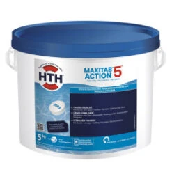HTH Maxitab Action 5 - Galets De Chlore Stabilisé 5kg