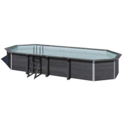 GRE Piscine Ovale Composite Gré Avantgarde - 8,04 X 3,86 X 1,24 M