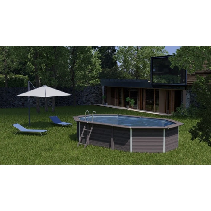 GRE Piscine Ovale Composite Gré Avantgarde - 8,04 X 3,86 X 1,24 M 4 GRE Piscine Ovale Composite Gré Avantgarde - 8,04 X 3,86 X 1,24 M – Image 2