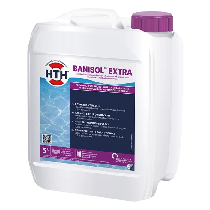 HTH Banisol Extra - Détartrant Bassin Liquide Ultra Concentré 5L 3 HTH Banisol Extra - Détartrant Bassin Liquide Ultra Concentré 5L