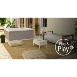 Spa Rigide Acrylique NetSpa Square 5 Places -Raviday Piscine netspa square pointfort01 1