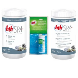 Pack Kit De Traitement Pour Spa Au Brome HTH 3 Pack Kit De Traitement Pour Spa Au Brome HTH