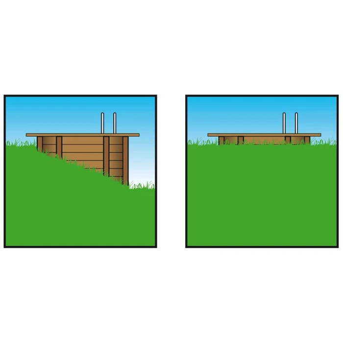 Piscine En Bois Rectangulaire Ubbink Linéa 11,00 X 5,00 X 1,40 Cm - Liner Bleu 5 Piscine En Bois Rectangulaire Ubbink Linéa 11,00 X 5,00 X 1,40 Cm - Liner Bleu – Image 3