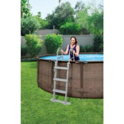 Piscine Tubulaire Ronde Bestway Steel Pro Max 3,66 X 1,00 M -Raviday Piscine piscine bestway imitation bois 366 5