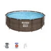 Piscine Tubulaire Ronde Bestway Steel Pro Max 3,66 X 1,00 M 1 Piscine Tubulaire Ronde Bestway Steel Pro Max 3,66 X 1,00 M -Raviday Piscine piscine bestway imitation bois 366 8