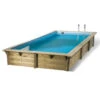 Piscine En Bois Rectangulaire Ubbink Linéa 6,50 X 3,50 X 1,40 M - Liner Bleu 2 Piscine En Bois Rectangulaire Ubbink Linéa 6,50 X 3,50 X 1,40 M - Liner Bleu -Raviday Piscine piscine bois linea 350 x 650 h 140 cm liner bleu 1