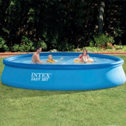 Devant -Raviday Piscine piscine intex easy set autoportante 4 57 x 0 84 ambiance