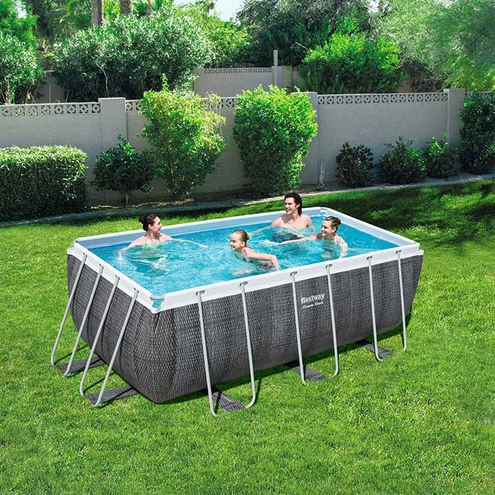 Piscine Tubulaire Rectangulaire Bestway Power Steel 4,12 X 2,01 X 1,22 Aspect Résine 3 Piscine Tubulaire Rectangulaire Bestway Power Steel 4,12 X 2,01 X 1,22 Aspect Résine – Image 2